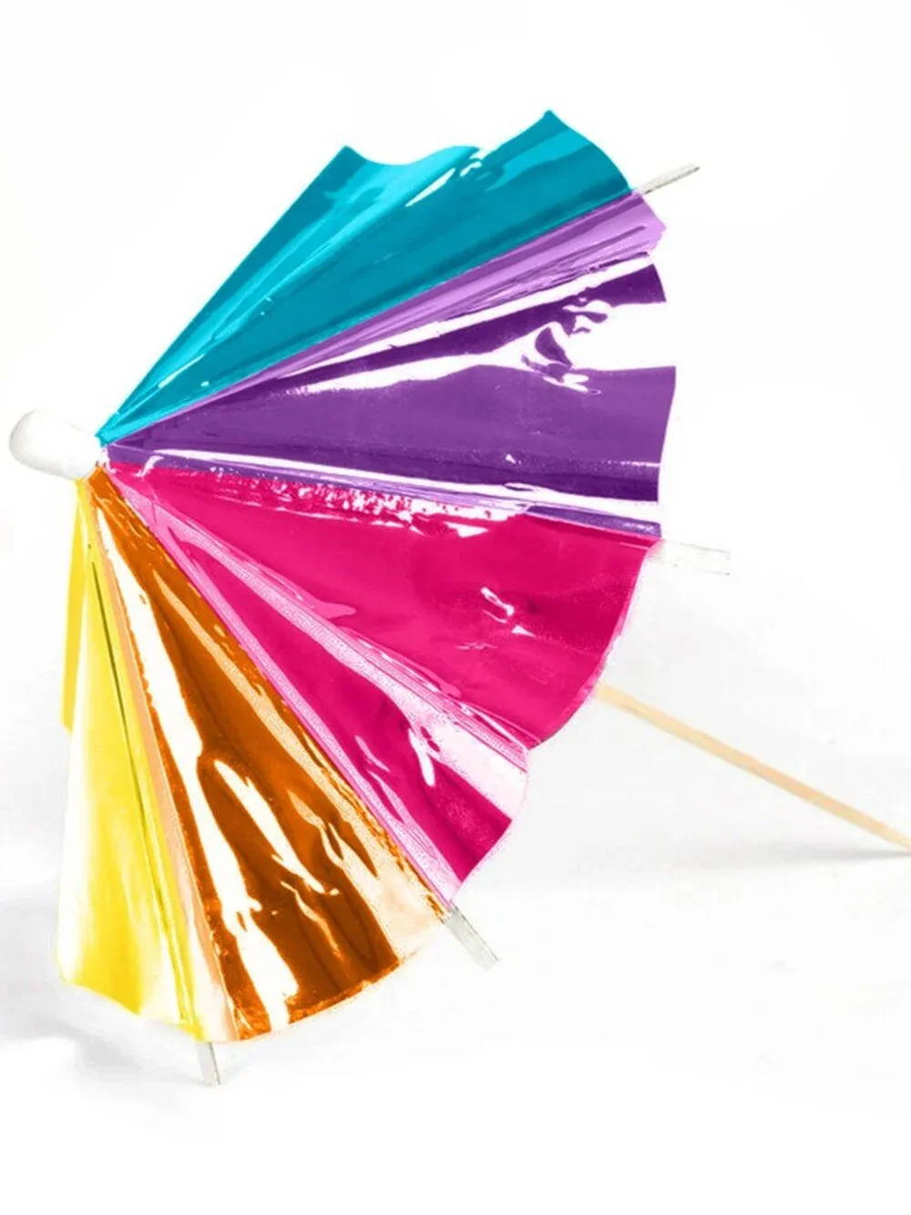 Lot of 2 Rainbow Umbrella Picks 25ct ea 3.5